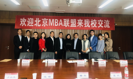 北京MBA联盟来访太阳成集团官方网站